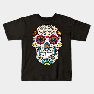 Sugar Skull Illustration Kids T-Shirt